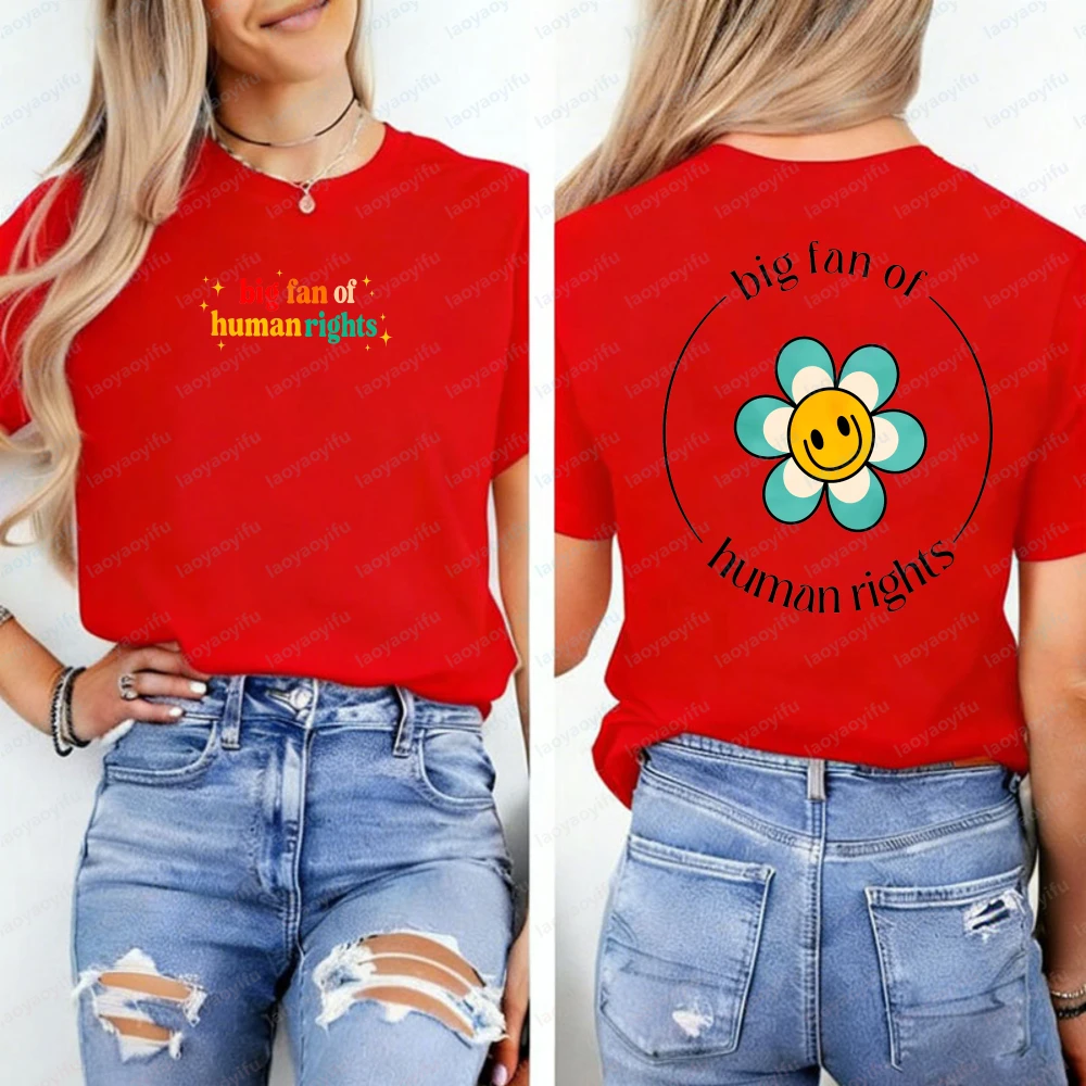 

Big Fan of Human Rights Sweatshirt Big Fan of Human Rights Shirt Human Rights Tee Make America Kind Again Political Sweat Tops