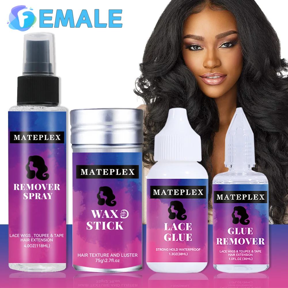 Lace Front Wig Glue Waterproof Wig Adhesive Invisible Bonding Glue Strong Hold Wax Stick For Wigs Styling Hair Pomade Stick