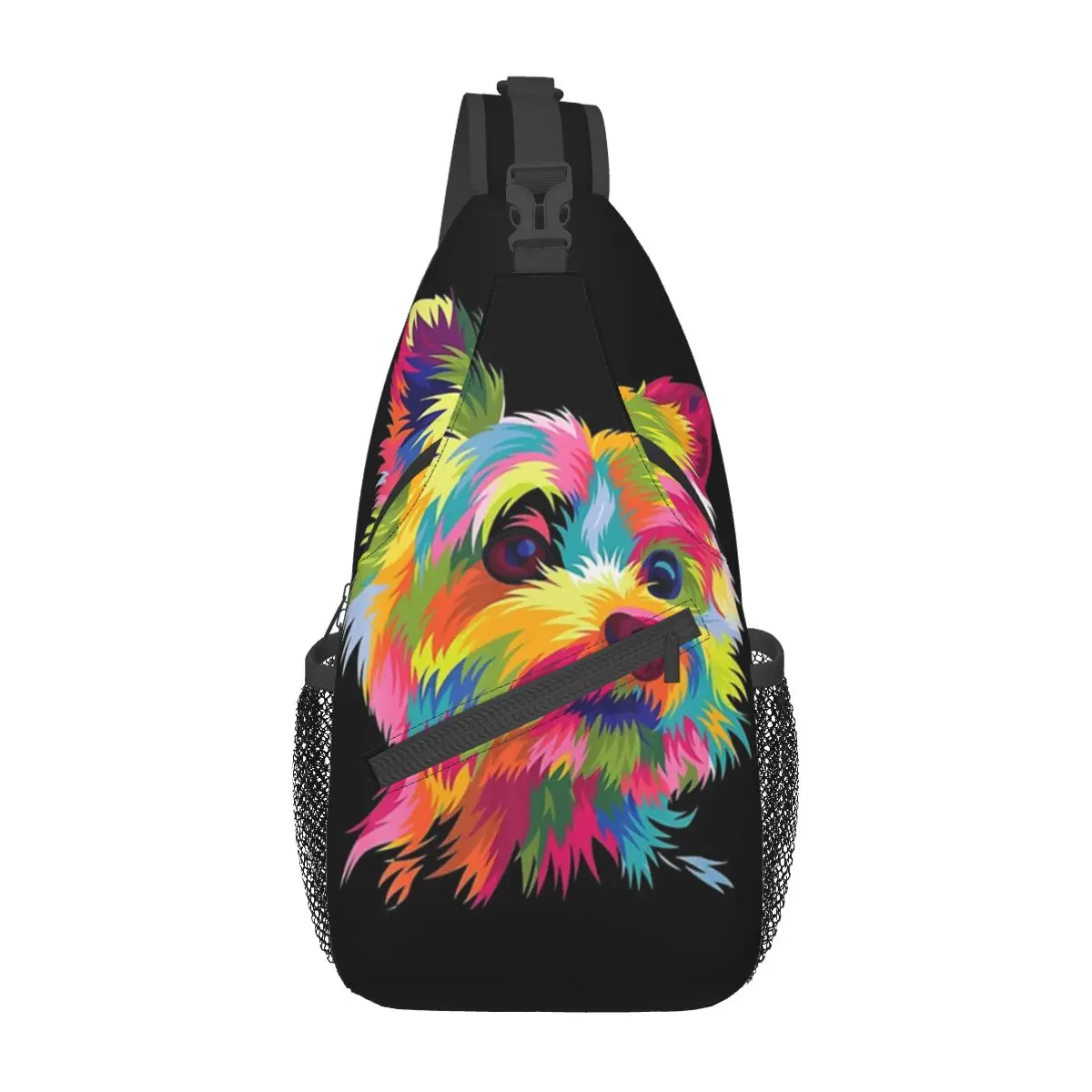 Yorkshire Terrier Yorkie Cross body Schulter tasche kleine Brusttasche Hund Tier Schulter Rucksack Tages rucksack für Reisen Wandern Radsport Pack