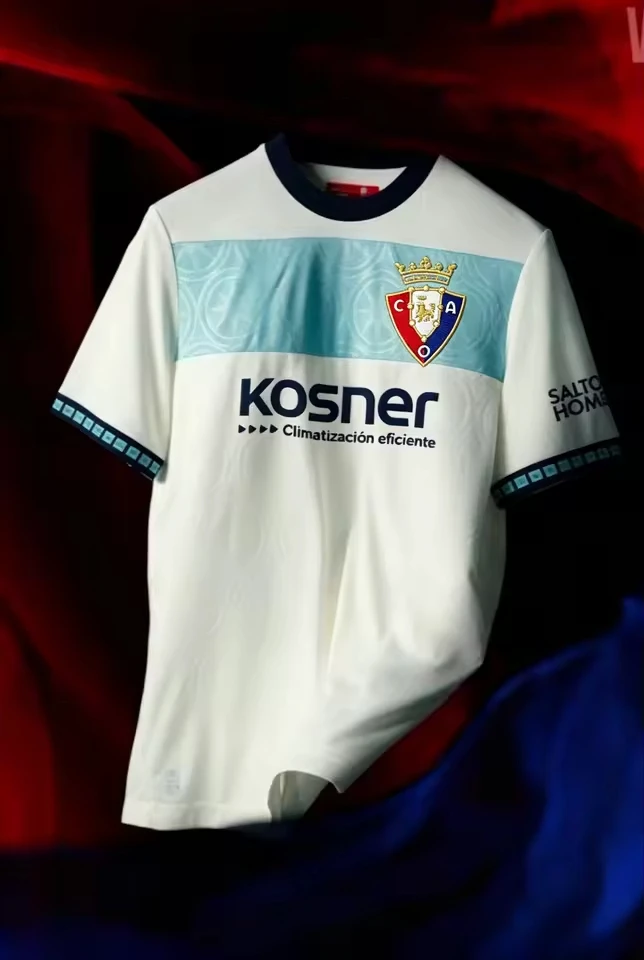 Osasuna 26-27 Away Kit football jersey, 3D printed quick-dry breathable Tshirt, men and women mesh football sports jersey 2 sold