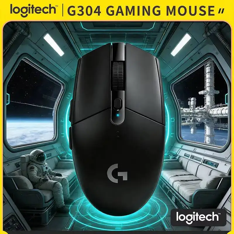Logitech G304 Gaming Mouse Wireless, 12000 DPI HERO Sensor, 250h Battery, 6 Buttons, Chrome OS Compatible