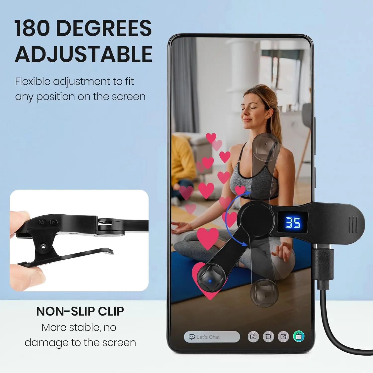 أداة النقر التلقائي للهواتف الذكية، أداة النقر السريع لجهاز شاشة الهاتف لتطبيقات iPhone iPad، النقر السريع لمحاكاة الأصابع، النقر المستمر،