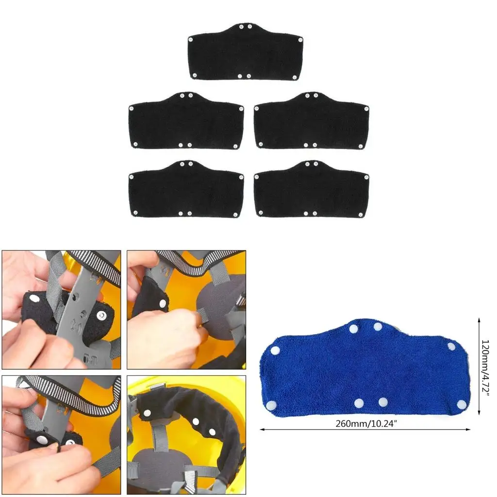 Industrial Hat Sweatband Reusable on Sweat Band Liner for Helmet