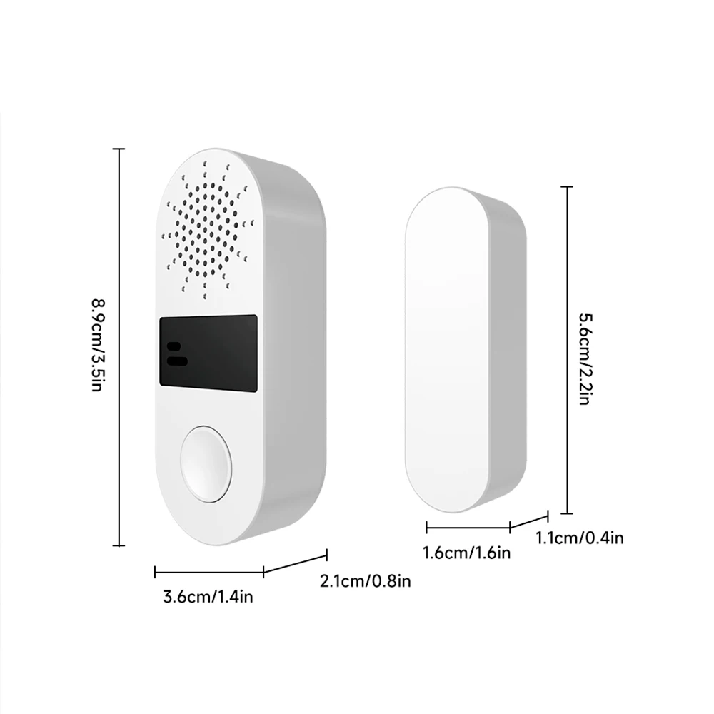 Tuya WiFi Door Window Sensor 130DB Sound Light Alarm Wireless Door Detector SmartLife APP Remote Control for Alexa Google Home