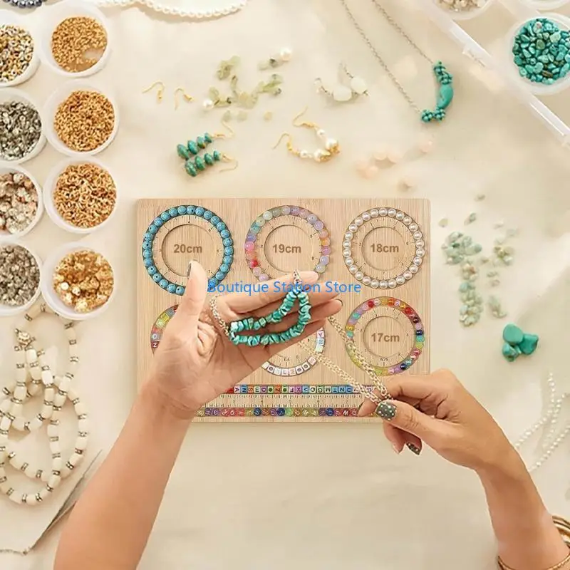 Y55F Efficient Beading Tray Bead Board Storage Jewelry Making Findings