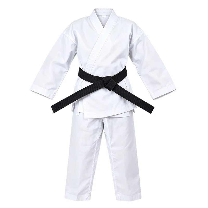 Cotton Karate Gi White Karate Uniform for Kids & Adults Martial Arts Suit with Jacket Pants for Training Sparring Competition
