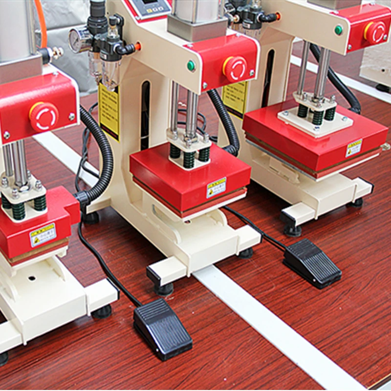 Heat Press Machine Pneumatic Automatic Can Continuous Work T-shirt Printing Machine For T-shirt Shirt Logo Brand Leather