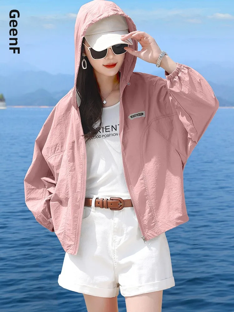 casual-thin-baseball-jacket-women's-summer-new-style-small-size-short-loose-air-conditioned-outerwear-commute-style-nylon-fabric