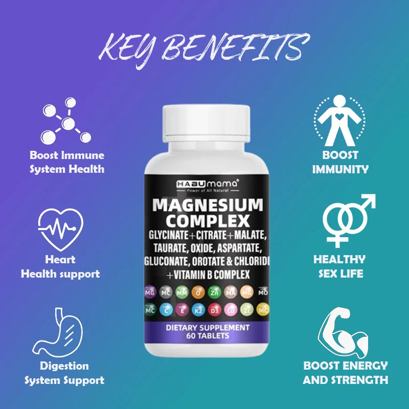 Best Magnesium Glycinate Supplement Support for Men\'s Health, Energy, and Endurance