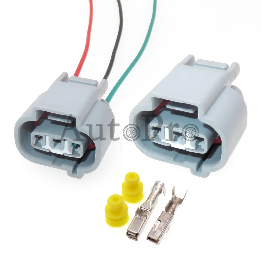 1 Set 3 Hole AC Assembly Car Plastic Housing Waterproof Cable Connector Socket Automotive Speed Sensor Plug For Toyota