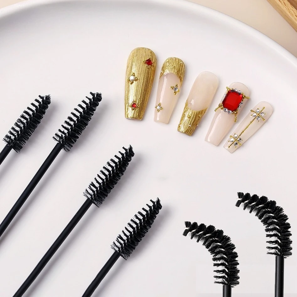 

Nail Texture Brushes 3D Disposable Hard Bristle Phototherapy Nail Art Brush Head Can Be Bent Wholesale Universal Manicure Tools