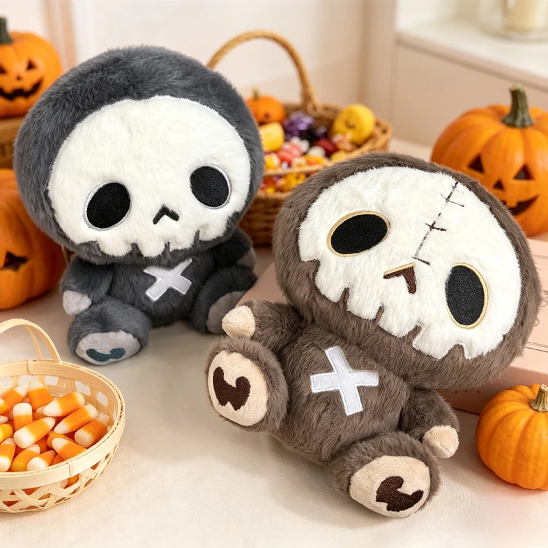 20cm Skeleton Sloth Plushie Sloth Toy Halloween Party Supply Decorate Cute Throw Pillow Skeleton Halloween Festival Gift Friend
