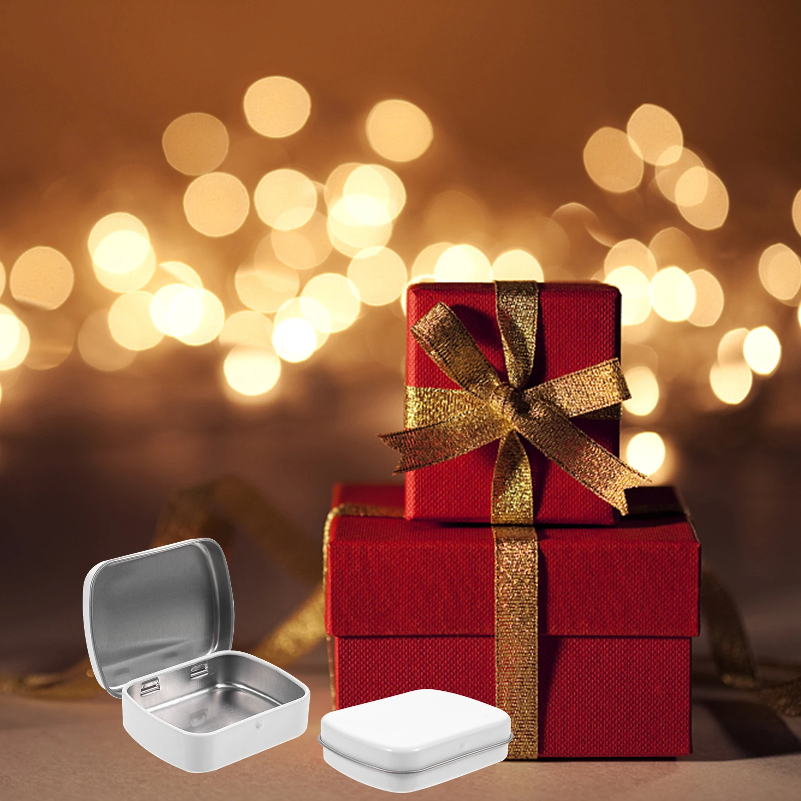 

10pcs Portable Storage Box Mini Tin Box For Jewelry Candy Travel Goodie Boxes Biscuits Packing Case Organizing Solution