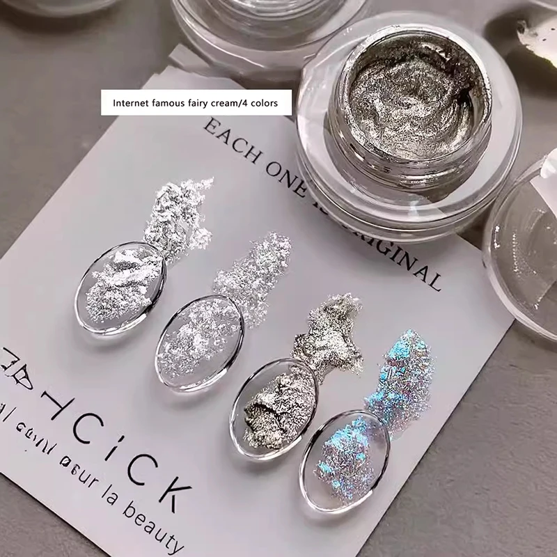 نازک دھاتی جپسم ریت پینٹنگ 3D مینیکیور گلو مستقل اثر نیل کندہ جیل لڑکیوں کے نیل آرٹ کے لئے ہٹانا آسان ہے