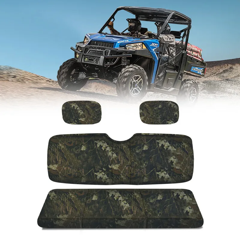 UTV Seat Covers Camo Waterproof Seat Protector Seat Cushion Cover For Polaris Ranger 500 700 800 2002-2008 UTV Accessories