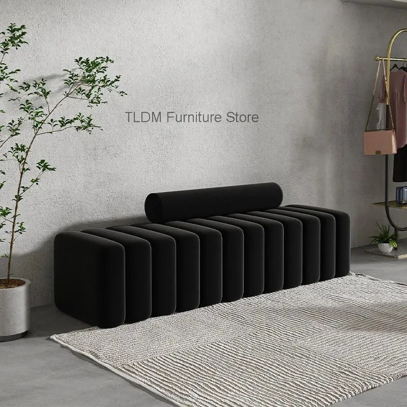 Pillow Upholstery, Couch Modern - Velvet Luxury Modular Sectional Channel with Bolster Tufted Sofa for Living Room Apartment