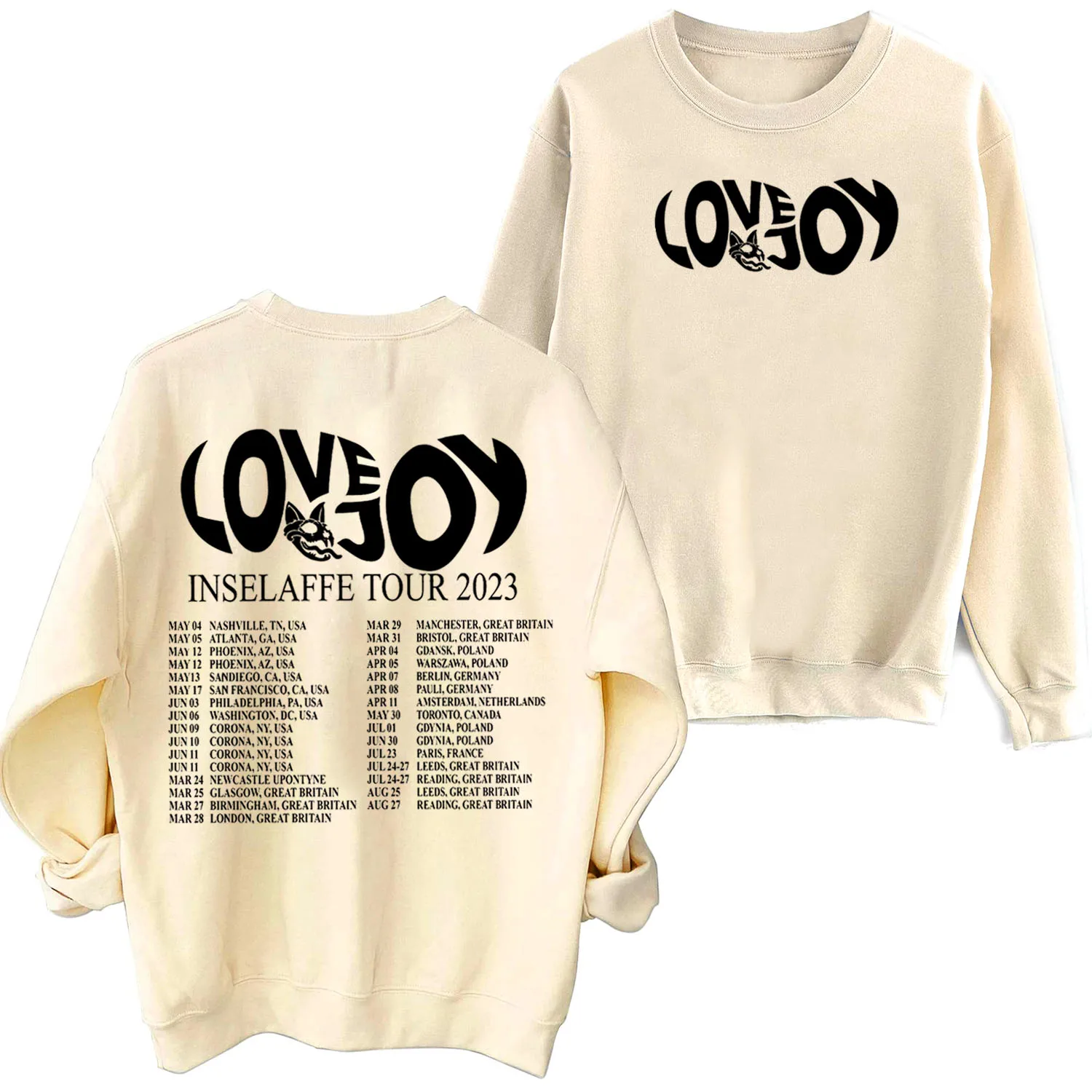 Lovejoy North Hern Autumn Tour Crewneck Hoodie Lovejoy Sweatshirt Lovejoy Merch Oversized Sweatshirt Pullover Tops