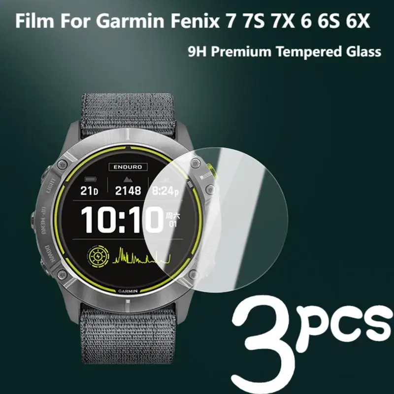 Tempered Glass For Garmin Fenix 7 7S 7X 6 6S 6X 965 Smart Watch Screen Protector HD Film For Fenix 7 7S 7X Smartwatch Accessorie