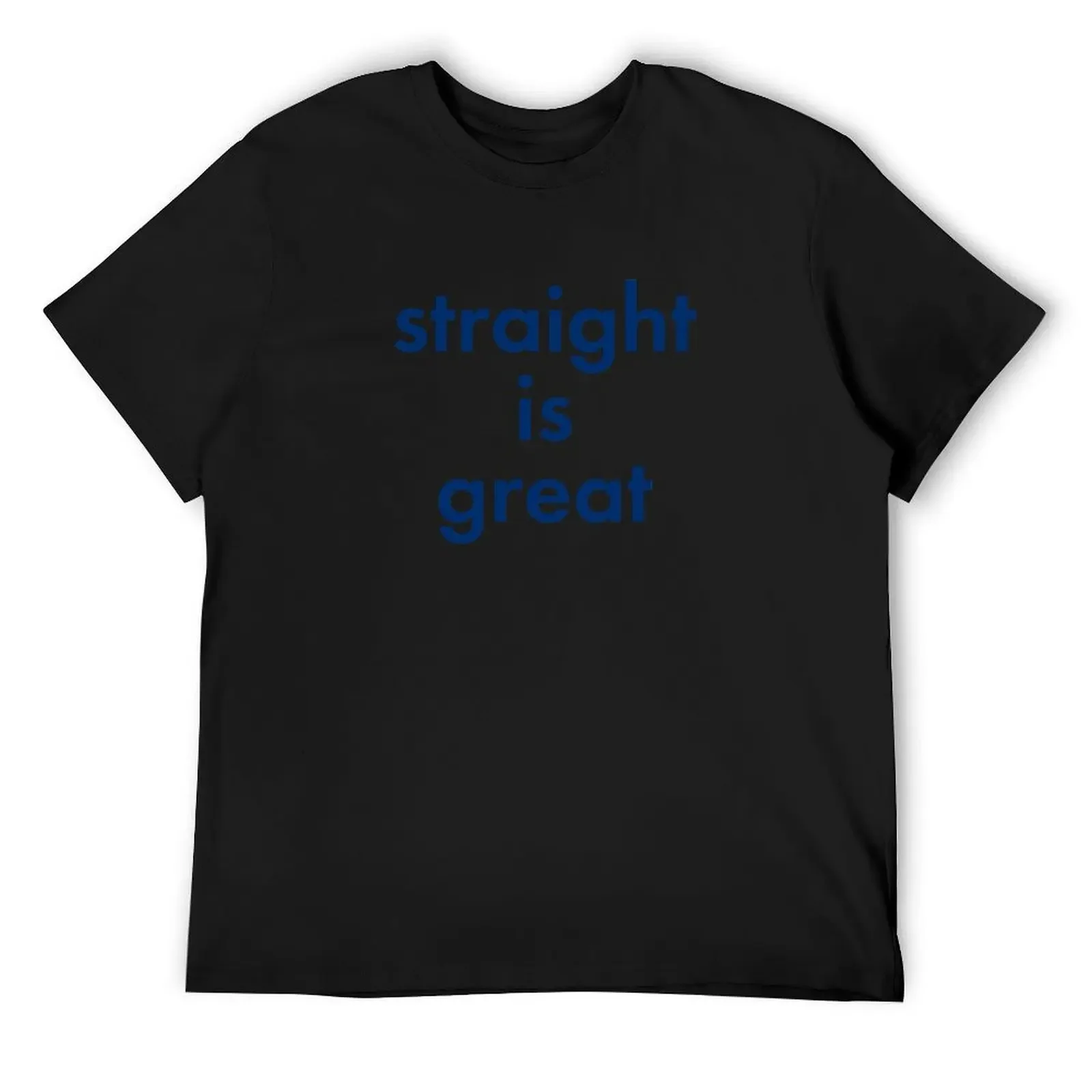 

straight is great' but I'm a cheerleader T-Shirt man t shirt summer tops Funny t-shirt summer shirt Men's clothing