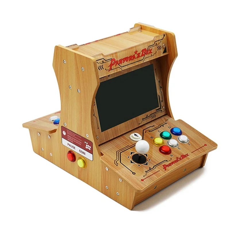 2022 Box DX Special Version 5000 In 1 Wooden Mini Arcade Bartop 10 Inches Dual Screen Can Save 3P4P Game 3D Tekken