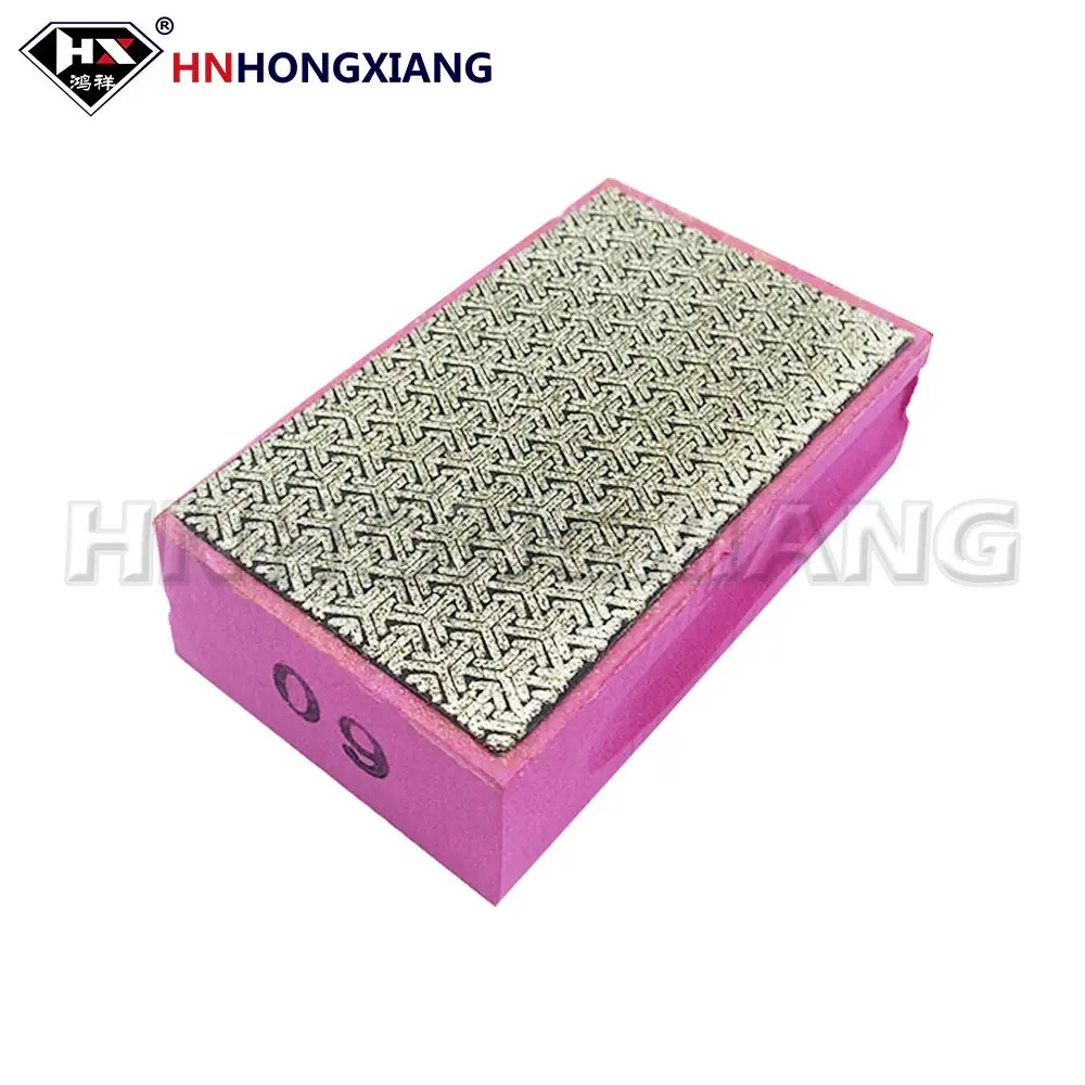 

Factory Direct Sales，HNHONGXIANG Electroplated Diamond Hand Pad For Ceramic tile