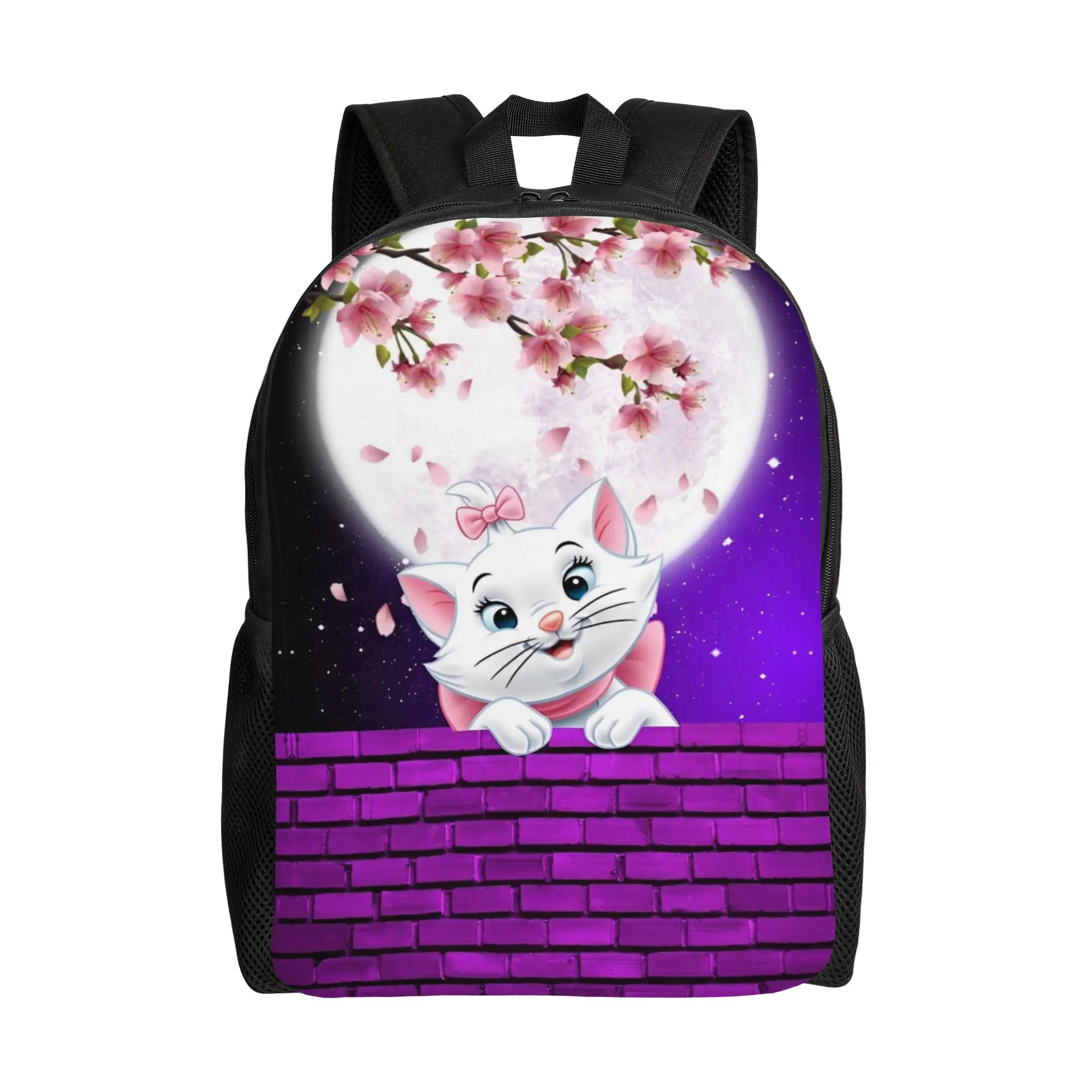 

Рюкзак Marie Cat The Aristocats, легкий рюкзак для подростков, милые школьные сумки из полиэстера, красочный рюкзак для кемпинга