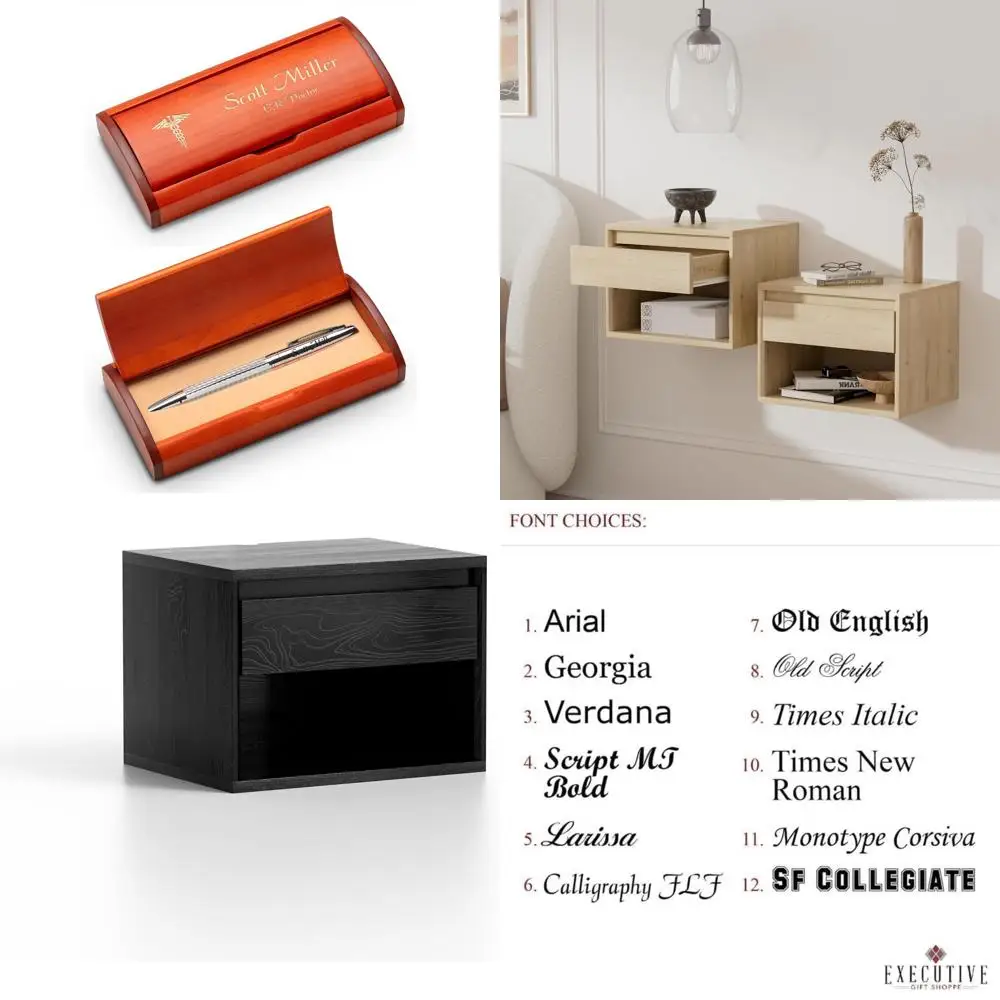 

Custom Engraved Diamond Cut Ballpoint Pen in Wooden Box for Doctors with Personalized Gift Option