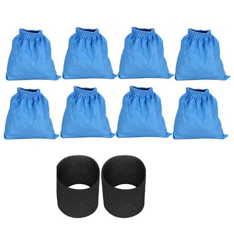 AAAC-bolsas de filtro textiles, filtro de espuma húmeda y seca para Karcher MV1 WD1 WD2 WD3, bolsa de filtro para aspiradora, piezas de aspiradora