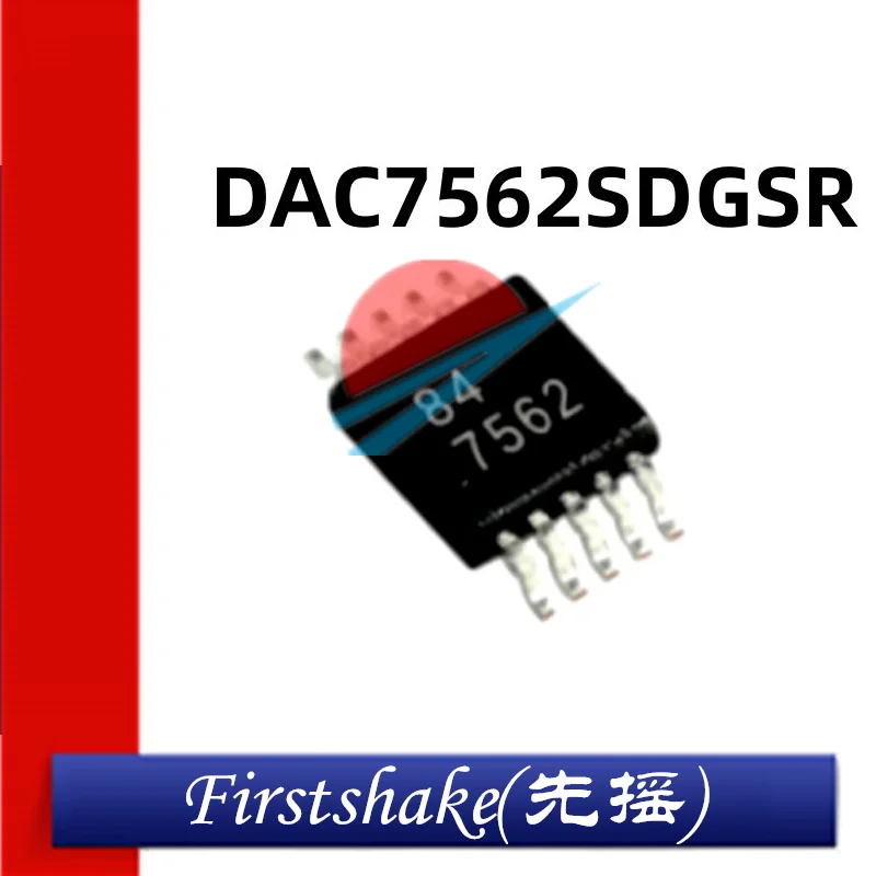 1Pcs/Lot New Original DAC7562SDGSR Silkscreen 7562 Patch MSOP-10 Digital-to-analog Converter Chip