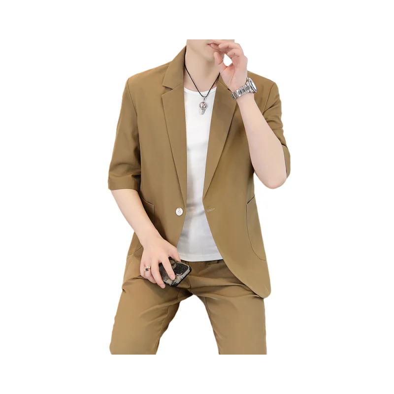 7045-R- new popular spring thin autumn winter jacket men's clothing suit