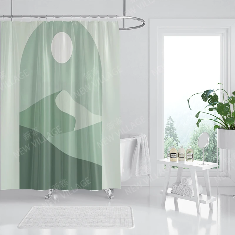 Waterproof fabric shower curtain Bathroom curtain accessories 180x200 Bath curtain for shower 240*200 nordic boho decor 240x200