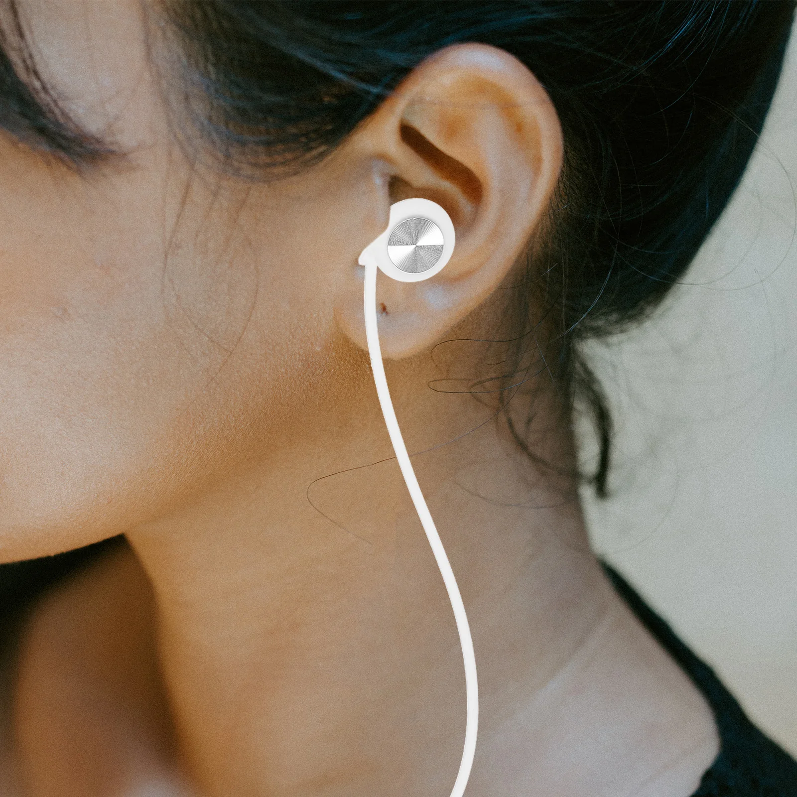 

Silicone Earplugs Noise Reduction Sleep Earplugs Cord White Study Work Travel Hearing Protection Concert Snoring Blocking Ear