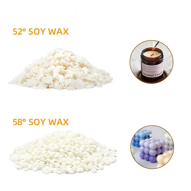 200G Bagged Soybean White Beeswax Transparent Crystal Wax Students Handmade DIY Scented Candle Making Raw Materials