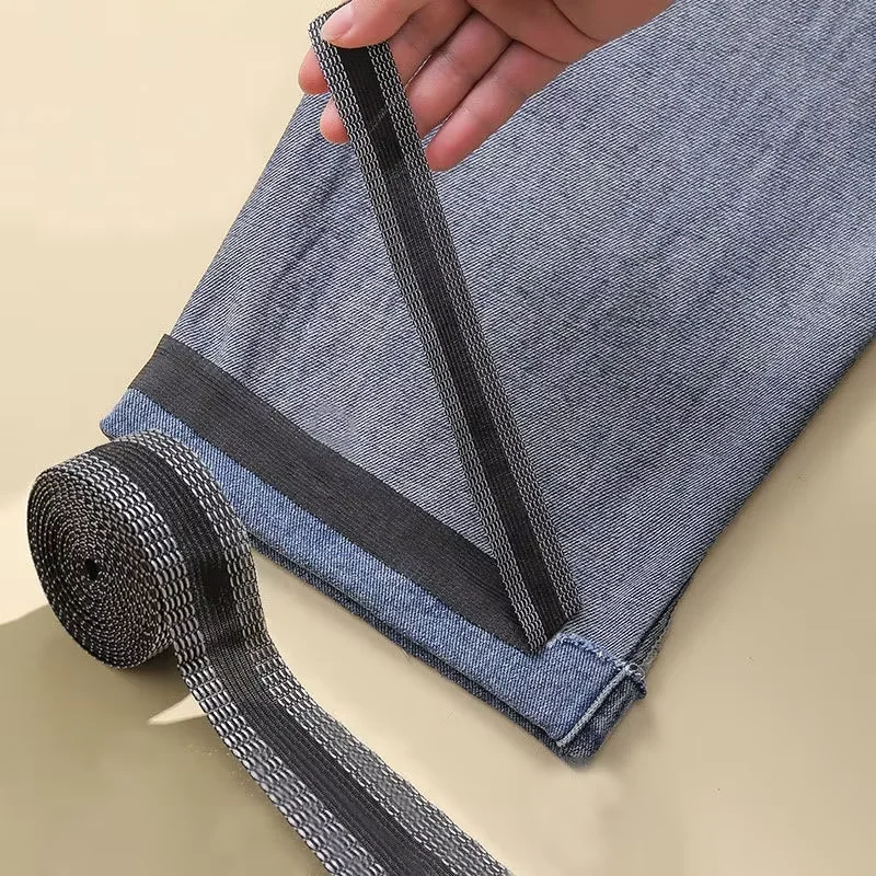 Tecido Autoadesivo para Costura DIY, para Aplicação a Ferro em Bordas de Calças, para Encurtar e Reparar Calças Jeans e Vestuário