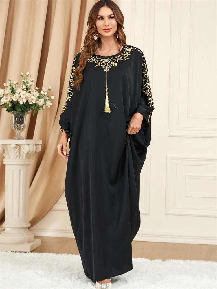 Ramadan Eid Dubai Black Muslim Abaya Turkey Islam Arabic Abayas For Women Kaftan Modest Dress Kebaya Robe Femme Musulmane