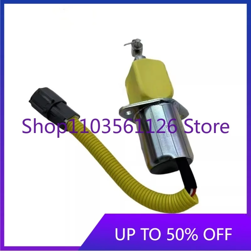 24V 12V Flameout Switch Solenoid Valve 4TNE94 98 Engine Excavator Parts for Engine Management
