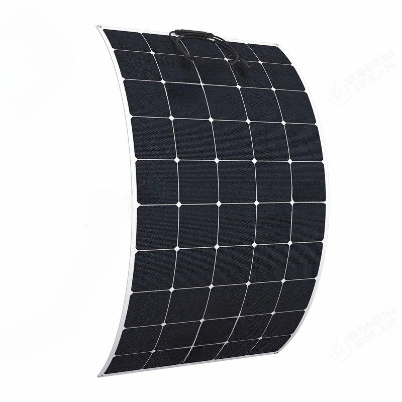 SALE RV Camping Marine use 12/24V 150W Sunpower cells thin film ETFE Semi Flexible solar panel