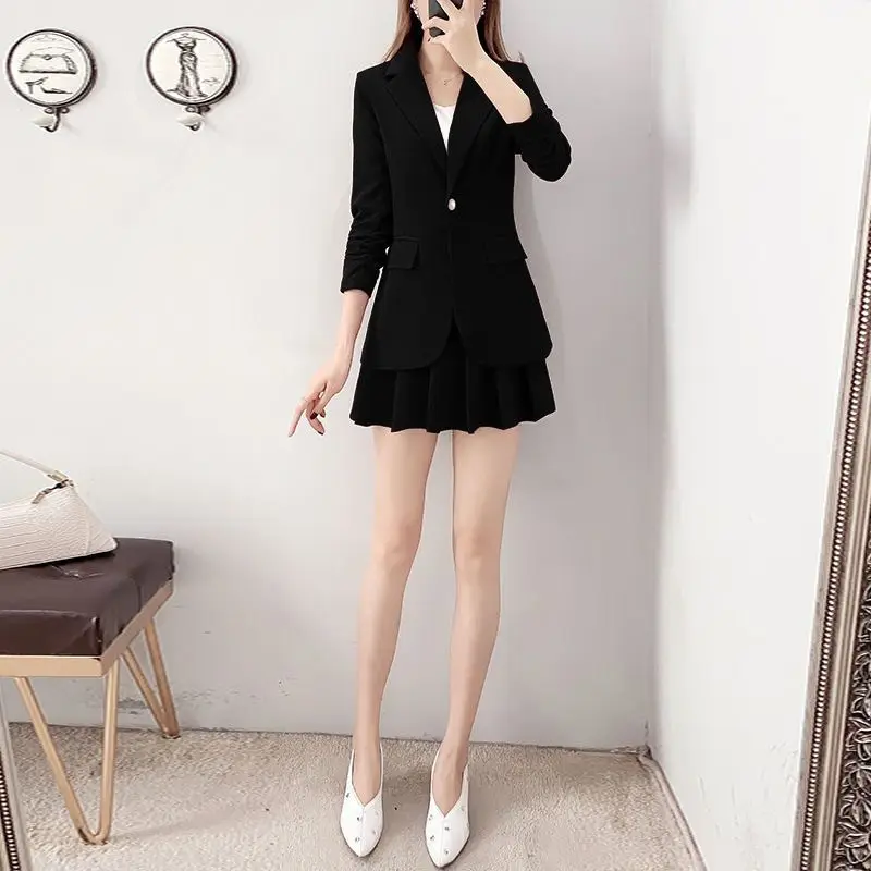 

Sexy Outfit 2024 Summer Two Piece Set for Women Suit with Skirt and Blazer Womens Short 2 Sets Y2k Streetwear Clothes Festival