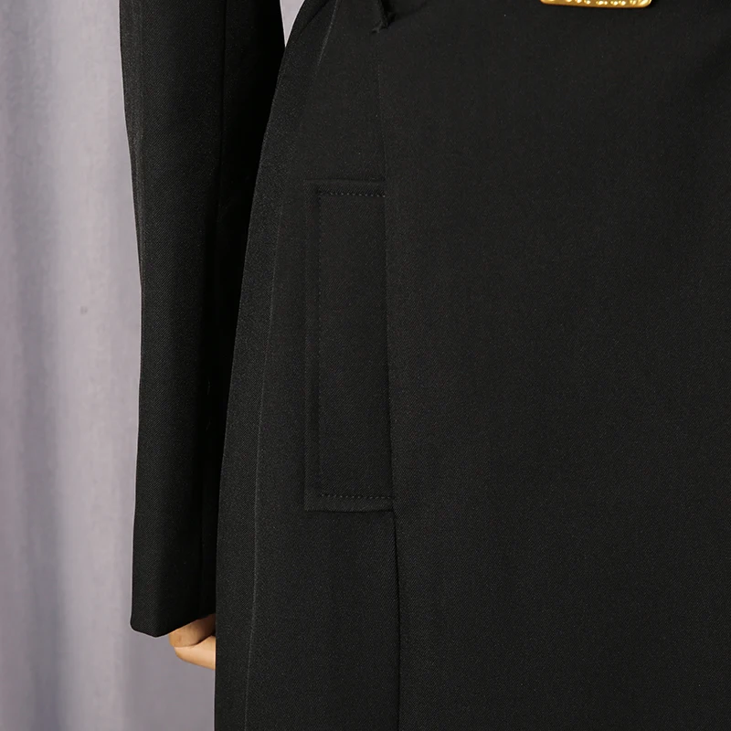 KBQ مزاجه الصلبة الفاخرة تقسم الزنانير سترة للنساء التلبيب كم طويل خمر أنيقة سترة واقية الإناث جديد #5