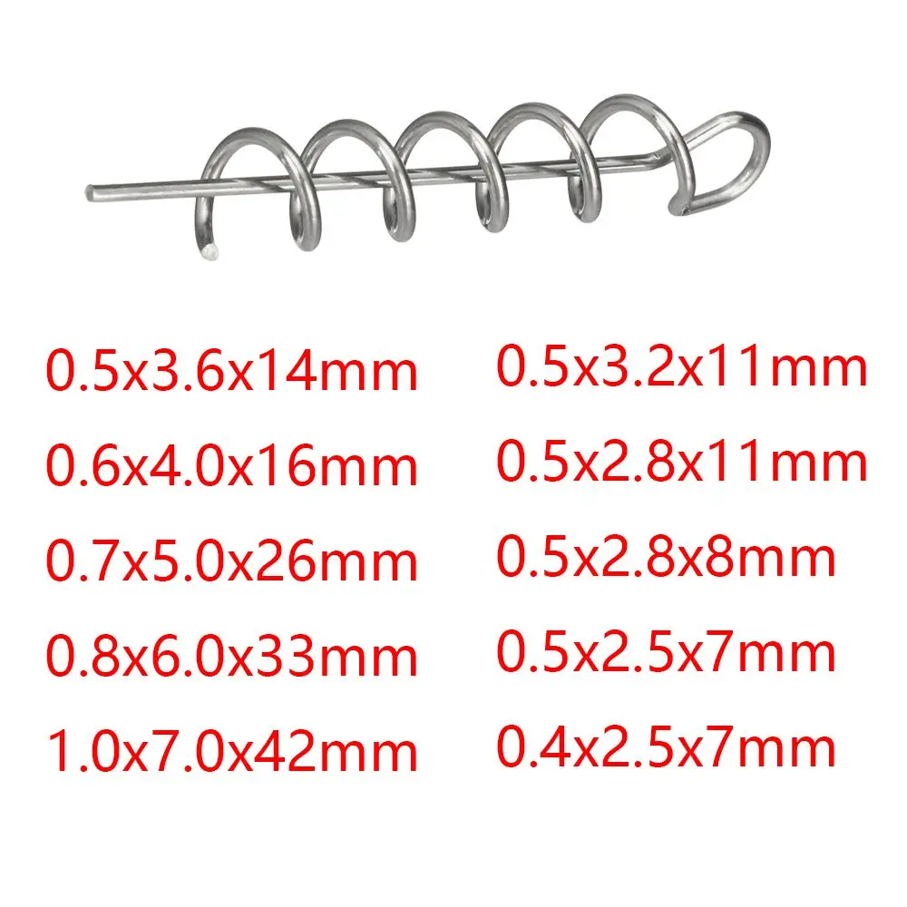 100pcs Soft Lure Baits Flat Head Lock Needle Spot Road Sub Spring Lock Needle Micro Object Lock Needle Fishing Gear Supplies