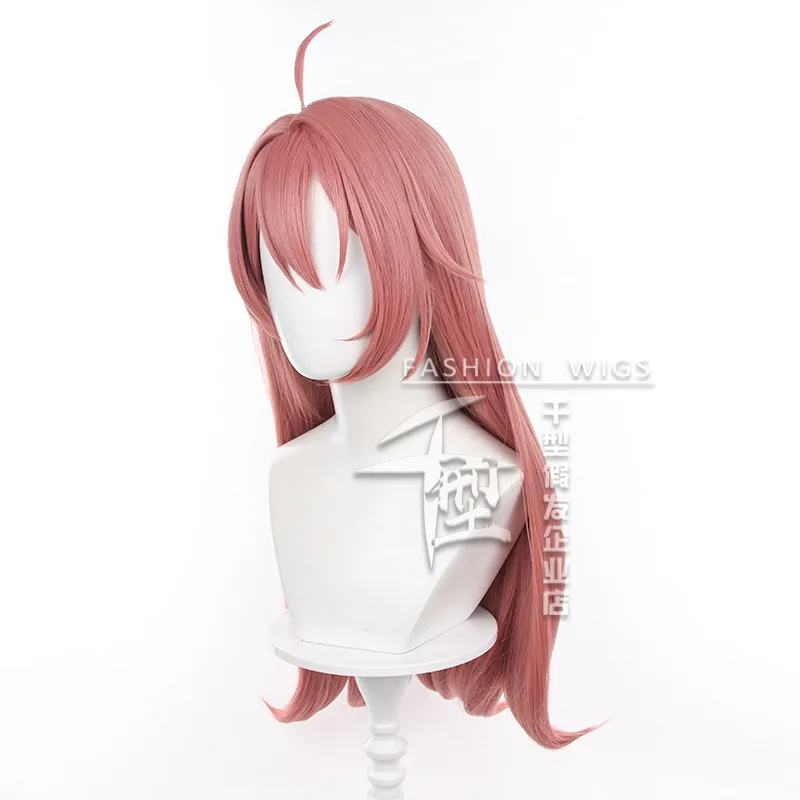 Spel Genshin Impact Clervie Cosplay Pruik Clervie Cosplay Synthetisch Haar 70Cm Lang Halloween Vrouwen Partij Pruik + Pruik Cap