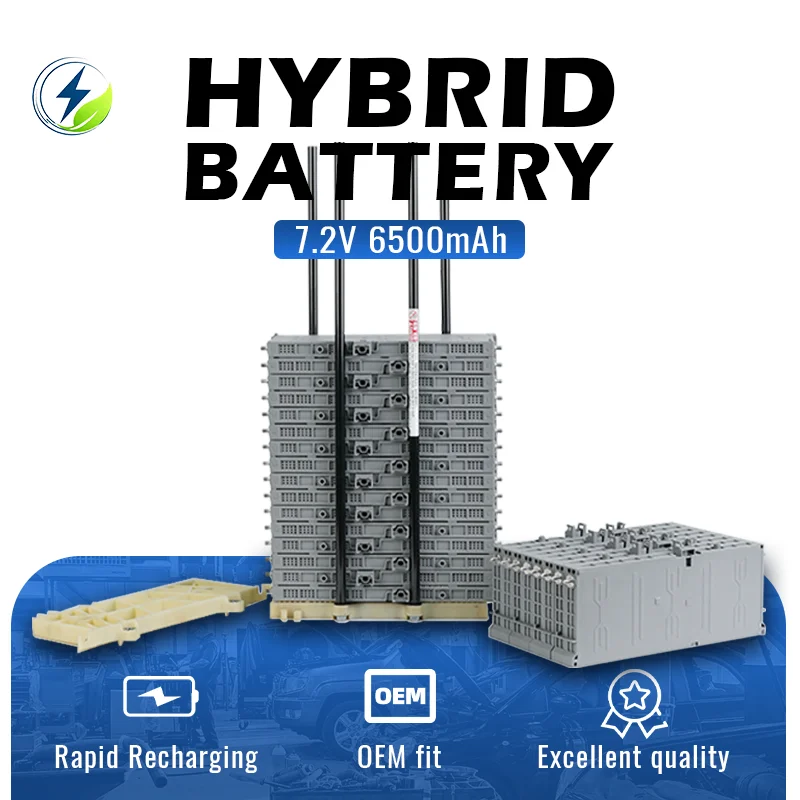 Hybrid Car Battery 7.2V 6.5Ah, Replacement Cell for Toyota Prius Gen2 Gen3 for Lexus ES300h, High Performance Module