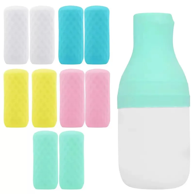 Silikon-Reiseflaschenhülle Auslaufsicher Outdoor-Shampoo-Duschgel-Flasche Kosmetik-Parfümflaschenkappe Schutzabdeckung