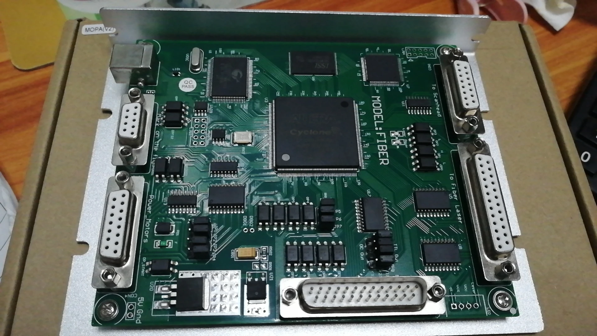 Control Card With Three Cables (USB, DB25, DB9) For Laser Machine