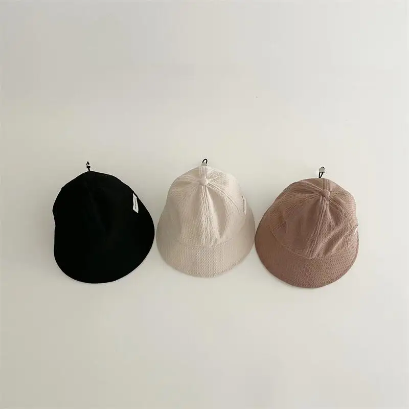 Children Peaked Cap Small Letter Label  Korean Version Summer Boys Girls Baby Travel Outdoor Sunscreen Baseball Cap