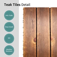 30Pcs Decoration Of Household Splicing Solid Wood Flooring, Terrace, Courtyard, Outdoor Ground, Balcony Renovation 2