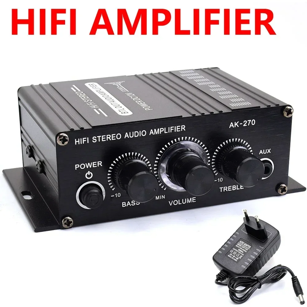

Sound Amplifier HIFI Channel 2.0 Stereo Amp for Home Theatre Sound Systems Bass Audio Amplifiers 12V3A Amplificador De Sonido