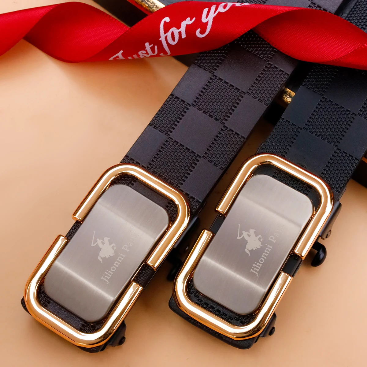 Men's Fashion Automatic Buckle Belt Suitable for Party and Daily Clothing Matching Multi-functional Trendy Belt