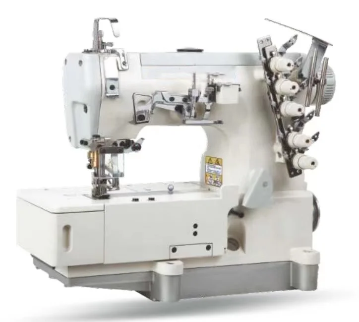 

BT-500D New Industrial Interlock Sewing Machine Flatbed Five Thread Three Needles Manual Feed Flatlock Machine Core Motor