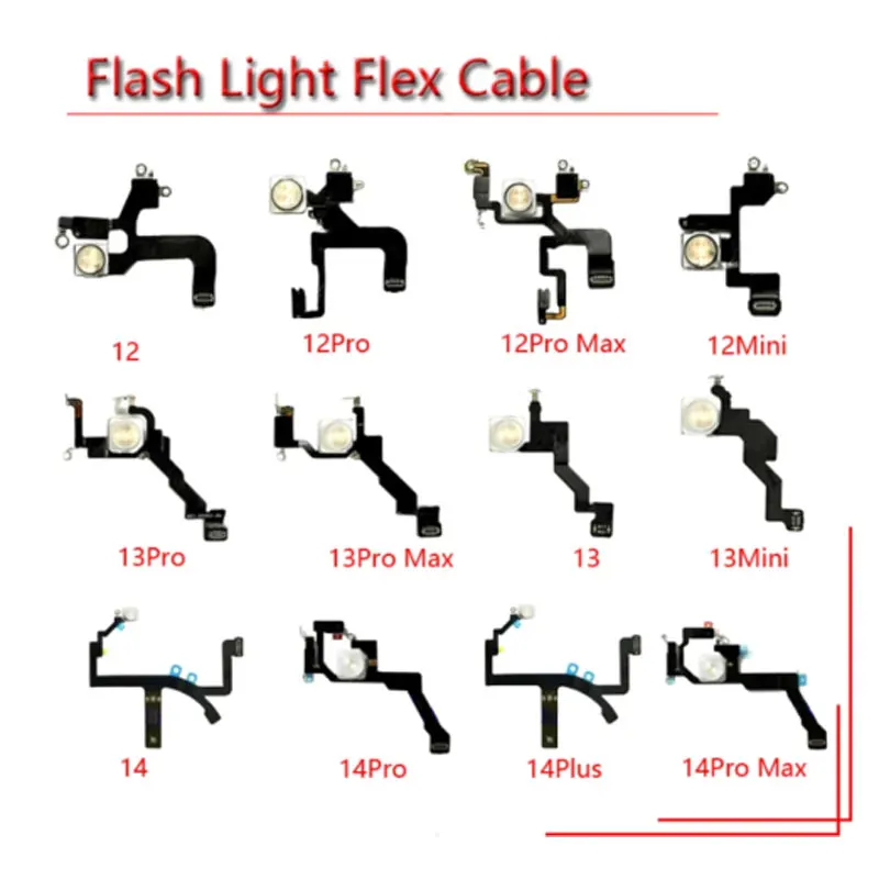 100% Original Flex Cable Flash Assembly for IPhone 14 14 plus 14 Pro Max Proximity Distance Ambient Light Sensor Parts